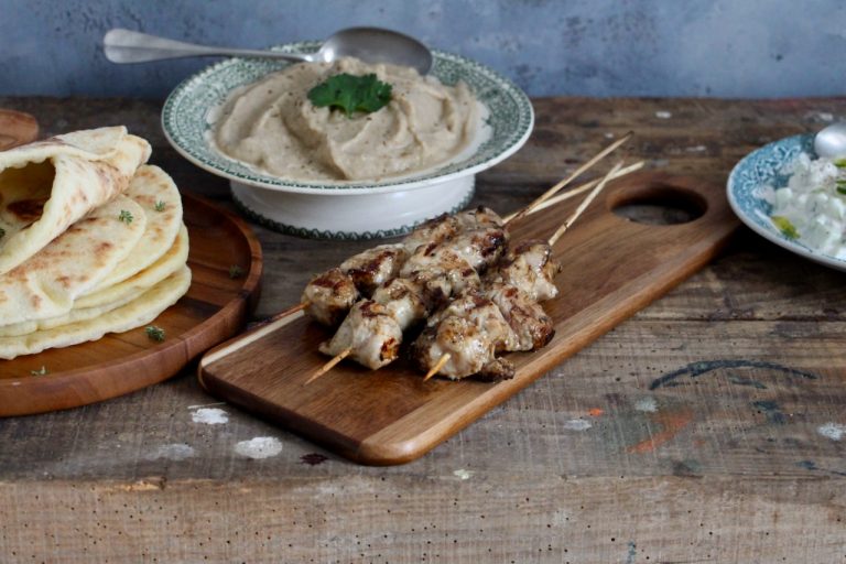 Authentic Greek Chicken Souvlaki Skewers