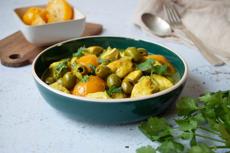 Easy Moroccan Chicken Tagine with Preserved Lemon