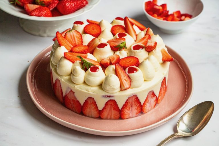 Fraisier with Diplomate Custard